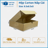  Hộp Carton Nắp Cài Kích Thước 8.5x8.5x5 - Carton Giá Rẻ 