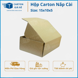  Hộp Carton Nắp Cài - Kích Thước 15x10x5 - Carton Giá Rẻ 