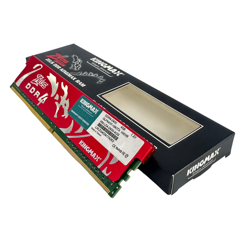  Ram Kingmax Heatsink Zeus 4GB DDR4 2400MHz RED 