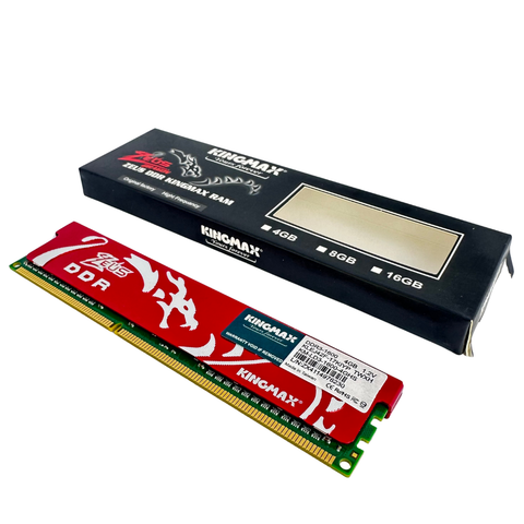  Ram Kingmax Heatsink Zeus 4GB DDR3 1600MHz RED 