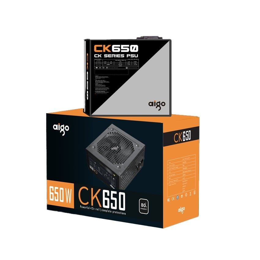 Nguồn máy tính AIGO CK650 650W 80+ EFFICIENCY 