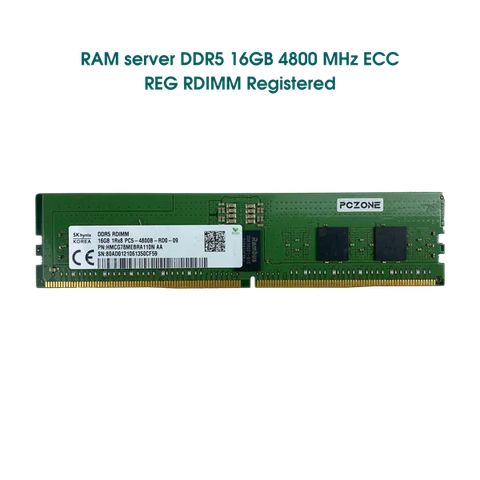  RAM 16GB Registered ECC RDIMM DDR5 4800 Mixed - MẪU KX 