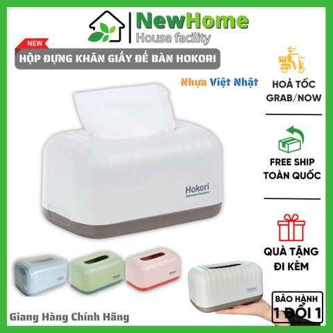 Hộp Đựng Khăn Giấy Để Bàn Sang Trọng - Nhựa Việt Nhật 2705 Cao Cấp.
