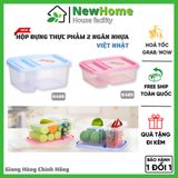 Hộp Đựng Thực Phẩm 2 Ngăn 6485 - 6486 Hộp Đựng Cơm Văn Phòng Việt Nhật Cao Cấp.