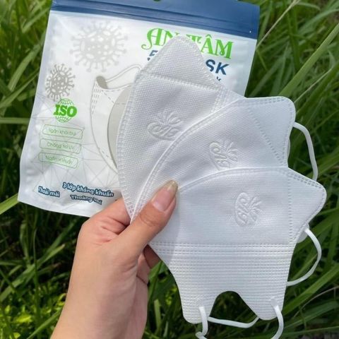 Khẩu Trang 5D Mask An Tâm 3 Lớp Kháng Khuẩn & Chống Tia UV - Hộp 100 Cái.