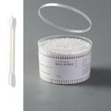 Hộp 500 Tăm Bông Ngoáy Tai Thân Gỗ 2 Đầu Tròn Dùng Một Lần Dành Cho Gia Đình Hàng Nội Địa Trung.