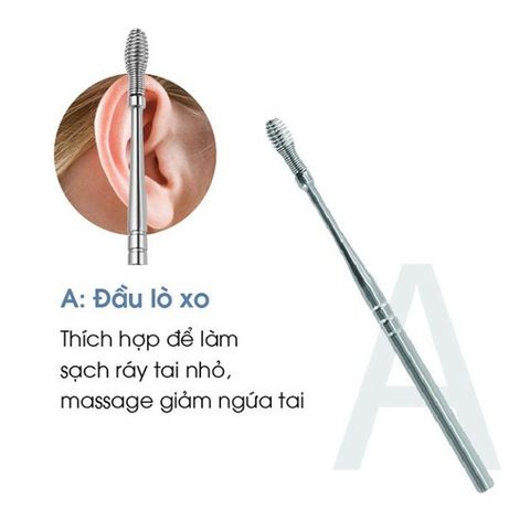 Bộ Lấy Ráy Tai 6 Món Kèm Bao Da Tiện Lợi Chất Liệu Thép Không Gỉ Cao Cấp Chăm Sóc Tai Chuyên Nghiệp.