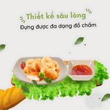 Đĩa Chấm Vuông 1 Ngăn Nhựa Việt Nhật 1219 Đựng Nước Chấm, Nước Sốt, Bát Gia Vị.