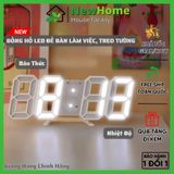 Đồng Hồ LED Để Bàn Làm Việc, Treo Tường TN828 Nhiều Chức Năng Báo Thức, Nhiệt độ, Cảm Biến âm Thanh