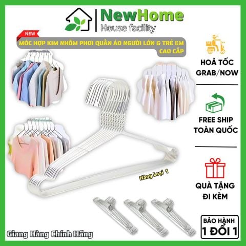 Combo 10 Móc Nhôm Treo Quần Áo Cao Cấp – Siêu Bền, Siêu Nhẹ.