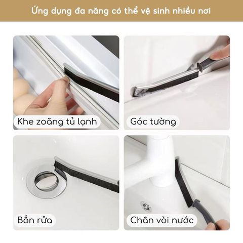 Bàn Chải Vệ Sinh Khe Hở Góc Chết Đa Năng Vệ Sinh Sạch Mọi Vết Bẩn Góc Bếp, Phòng Tắm.