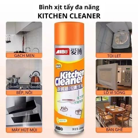 Chai Xịt Tẩy Rửa Nhà Bếp Bọt Tuyết Siêu Sạch Kitchen Cleaner Hàng Chính Hãng