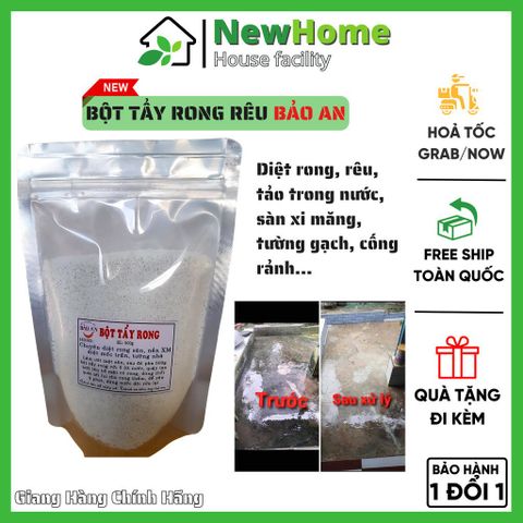 Bột Tẩy Rong Rêu Bảo An, Tẩy Sạch Rong Rêu Bám Trên Sân Nền Xi Măng Gói 500 Gram