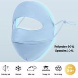 Khẩu Trang Toàn Mặt UPF 50+ Chống 99% Tia UV, Chất Vải Cao Cấp Mềm Mịn Mát Thông Thoáng