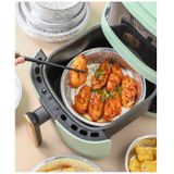 Set 10 Khay Giấy Bạc Lót Nồi Chiên Không Dầu, Lò Nướng - Đựng Thức Ăn, Thực Phẩm Tiện Lợi.