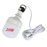 Bóng Đèn Led 20W Kèm Đuôi Đèn Có Công Tắc - Dây Dài 2.5M Siêu Tiết Kiệm Điện An Toàn Tiện Lợi.