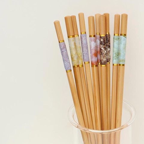 Set Hộp 10 Đôi Đũa Tre Vân Đá Hàng Xuất Nhật Cao Cấp