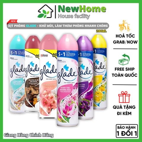 Xịt Thơm Phòng Glade – Giải Pháp Khử Mùi Hiệu Quả, Hương Thơm Dễ Chịu Cho Mọi Không Gian.