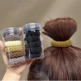 Hộp Set 6 Dây Thun Buộc Tóc Không Đường May Cao Cấp Màu Trơn Phong Cách Hàn.