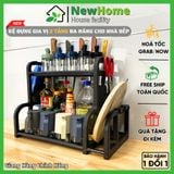 Kệ Đựng Gia Vị 2 Tầng Đa Năng - Tiện Lợi Cho Nhà Bếp, Tiết Kiệm Không Gian Bếp.