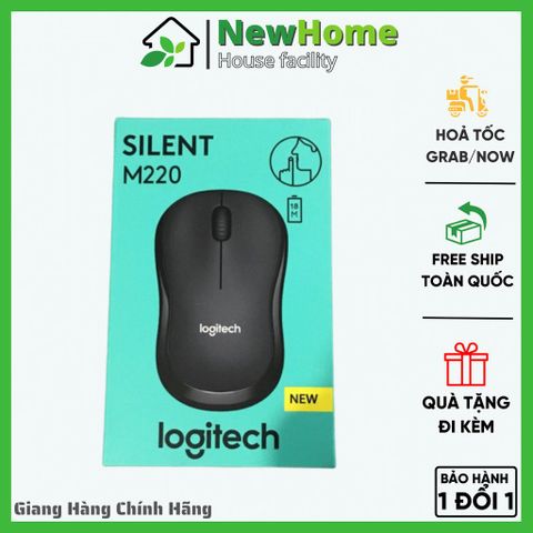 Chuột Không Dây Logitech M220 Hàng OEM - Dòng Silent (không tiếng ồn) Giá Rẻ Cho Nhân viên Văn Phòng