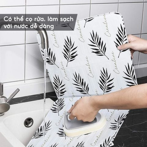 Tấm Chắn Dầu Mỡ Họa Tiết, Chắn Gió - Cách Nhiệt Che Bếp Gas, Bếp Điện Dùng Nấu Ăn.