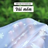 Áo Mưa Trong Suốt Tiện Lợi Cho Mẹ Và Bé, Áo Mưa Cánh Dơi Họa Tiết Bông Tuyết Siêu Đẹp