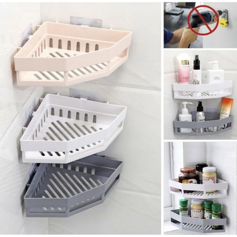 Khay Tam Giác Dán Tường Nhựa Việt Nhật Cao Cấp - Giải Pháp Tiết Kiệm Không Gian Thông Minh