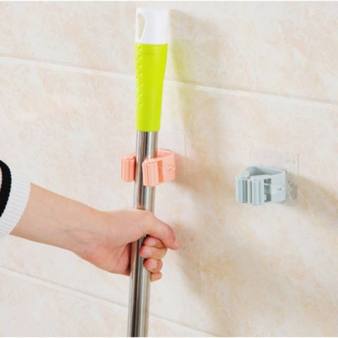 Móc Kẹp Chổi, Cây Lau Nhà Dán Tường Tiện Lợi, Siêu Chắc Bền