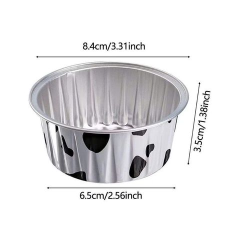 Chén Giấy Bạc Tròn in Hoạ Tiết, Làm Khuôn Nướng Bánh - Đựng Nước Chấm Du Lịch Tiện Dụng.