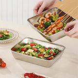 Hộp Đựng Thực Phẩm Lạnh, Hộp Inox 304 Chữ Nhật Cỡ Lớn Kèm Nắp Nhựa Cao Cấp.