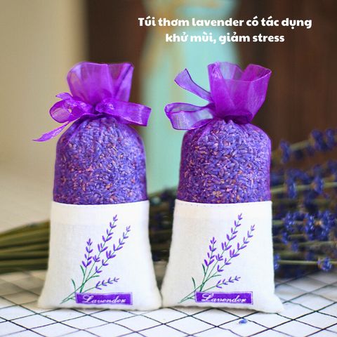 Túi Thơm Tủ Quần Áo Với Hương Lavender Tự Nhiên và Dễ Chịu Giúp Khử Mùi, Giảm Stress.