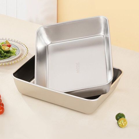 Hộp Đựng Thực Phẩm Lạnh, Hộp Inox 304 Chữ Nhật Cỡ Lớn Kèm Nắp Nhựa Cao Cấp.