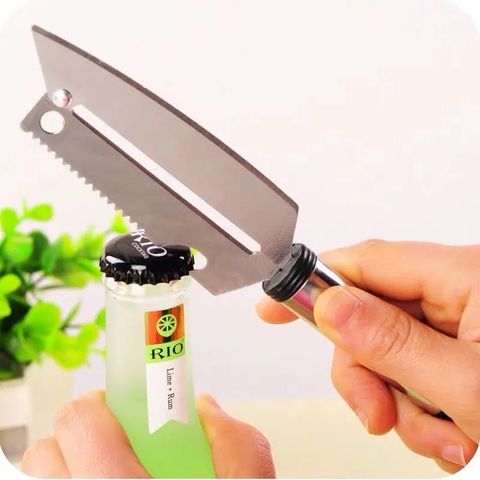 Dao Nạo Inox Gọt Rau Củ Quả 2 Lưỡi, Cán Cầm Inox Chắc Tay An Toàn Tiện Lợi [New Home]