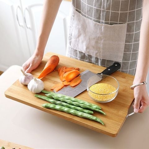 Thớt Gỗ Tre Nhà Bếp Có Khuy Treo Chống Vi Khuẩn và Nấm Mốc Siêu Bền Đẹp Hàng Nhập Khẩu.