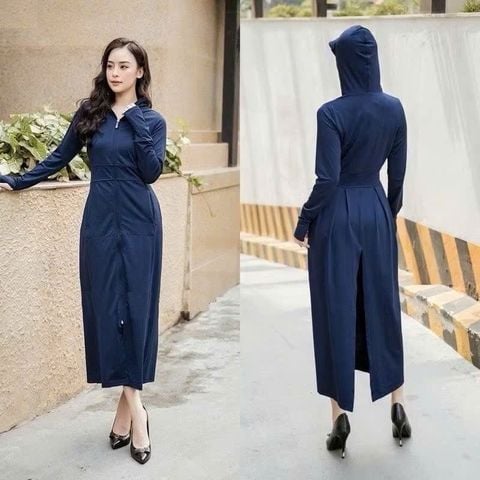 Áo Chống Nắng Toàn Thân Nữ Chất Vải Kim Cương Thoáng Khí - Tặng Kèm Khẩu Trang Vải.