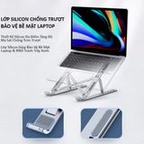 Giá Đỡ Cho Laptop - Máy Tính Bảng Bằng Hợp Kim Nhôm Điều Chinh Được Độ Cao và Xếp Gọn Tiện Lợi