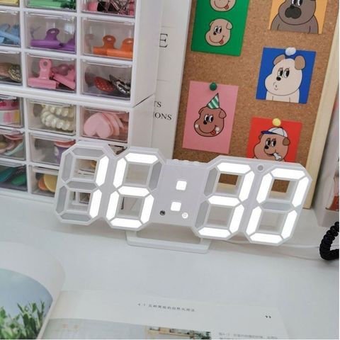 Đồng Hồ LED Để Bàn Làm Việc, Treo Tường TN828 Nhiều Chức Năng Báo Thức, Nhiệt độ, Cảm Biến âm Thanh