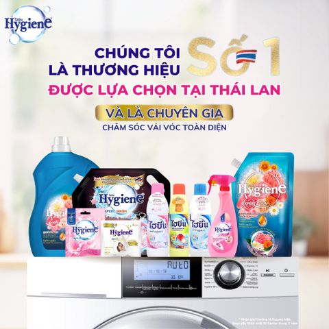Nước Xả Hygiene Thái Lan Giặt Xả Vải - Quần Áo Siêu Đậm Đặc Mềm Vải Chính Hãng Gói 20ml