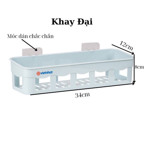 Khay Dán Tường Việt Nhật Dài, Móc Dán Siêu Chắc Chắn Tiện Lợi Phù Hợp Mọi Không Gian.