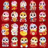 Bao Lì Xì Chipi, Bộ Lì Xì Tết Hoạt Hình Phong Cách Chipi Siêu Dễ Thương Chất Liệu Phản Quang Cao Cấp