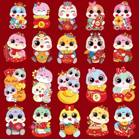 Bao Lì Xì Chipi, Bộ Lì Xì Tết Hoạt Hình Phong Cách Chipi Siêu Dễ Thương Chất Liệu Phản Quang Cao Cấp