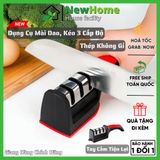Dụng Cụ Mài Dao, Kéo 3 Cấp Độ Thép Không Gỉ Có Tay Cầm Tiện Lợi Siêu Bền An Toàn Khi Sử Dụng.