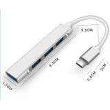 Bộ Chia Cổng Type-C ra 4 Cổng USB - A Hợp Kim Nhôm Tốc Độ Cao Cho Laptop và Điện Thoại