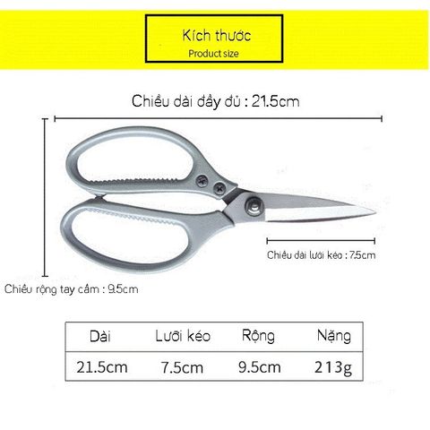 Kéo Cắt Gà MATERIAL SK-5 Kéo Làm Bếp Nội Địa Nhật Bản Hàng Cao Cấp Chắc Chắn Siêu Bền