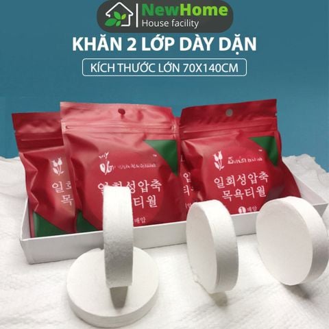 Khăn Giấy Nén Hàn Quốc Gói 20 Viên Mang Đi Du Lịch, Công Tác Tiện Lợi Hàng Nhập Khẩu