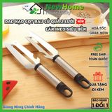 Dao Nạo Inox Gọt Rau Củ Quả 2 Lưỡi, Cán Cầm Inox Chắc Tay An Toàn Tiện Lợi [New Home]