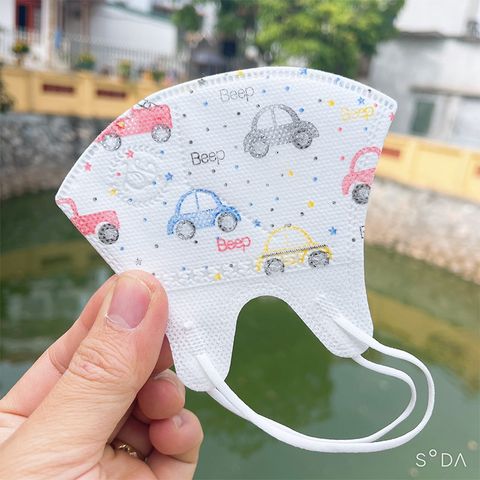 Khẩu Trang 5D Mask Kids Cho Trẻ Em - Vải Không Dệt 3 Lớp Lọc Bụi Mịn, Kháng Khuẩn, Ngừa Tia Uv.