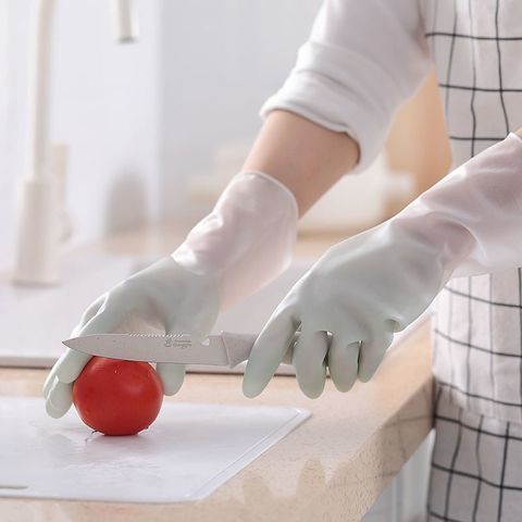 Găng Tay Cao Su Phối Màu Rửa Chén, Bát - Làm Bếp Tiện Dụng Hàng Nhập Khẩu.