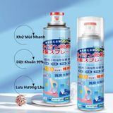 Chai Xịt Khử Mùi Giày Công Nghệ Bạc AG+ Dung Tích 260ml Khử Mùi Giày, Dép, Mũ Bảo Hiểm 24h